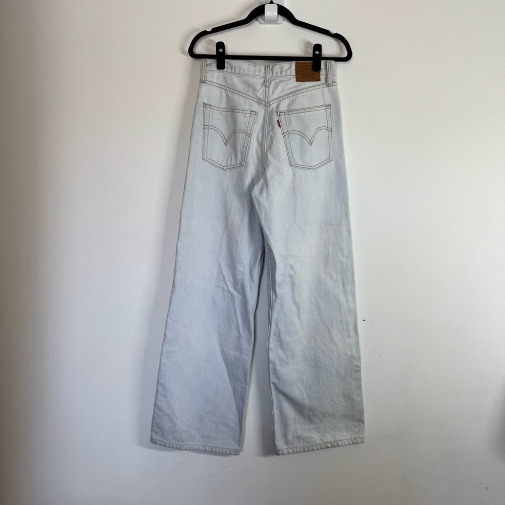Levi's Women's Sky Blue Wide Leg Jeans - Picture 6 of 13
